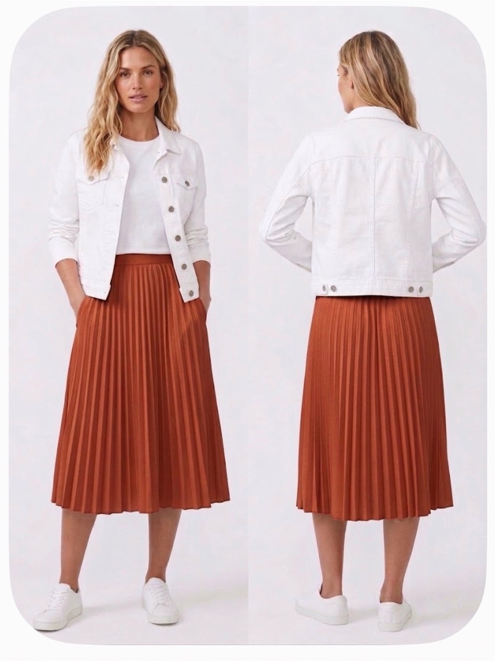 Paige | White Denim Jacket | M